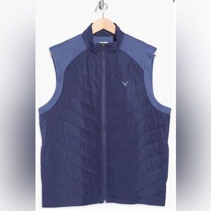 Callaway Men's Dark Blue Quilted Vest